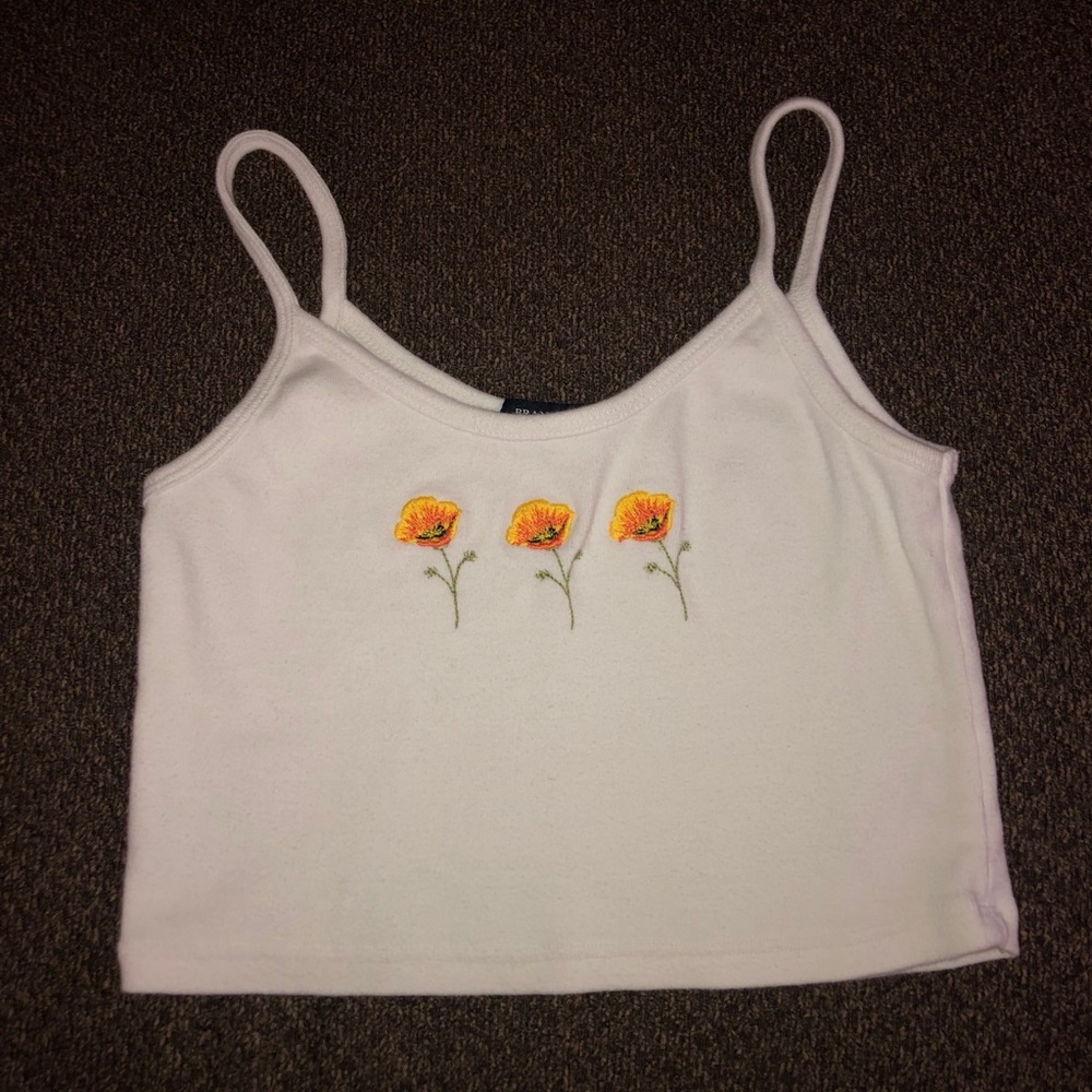 PACSUN white cami crop top